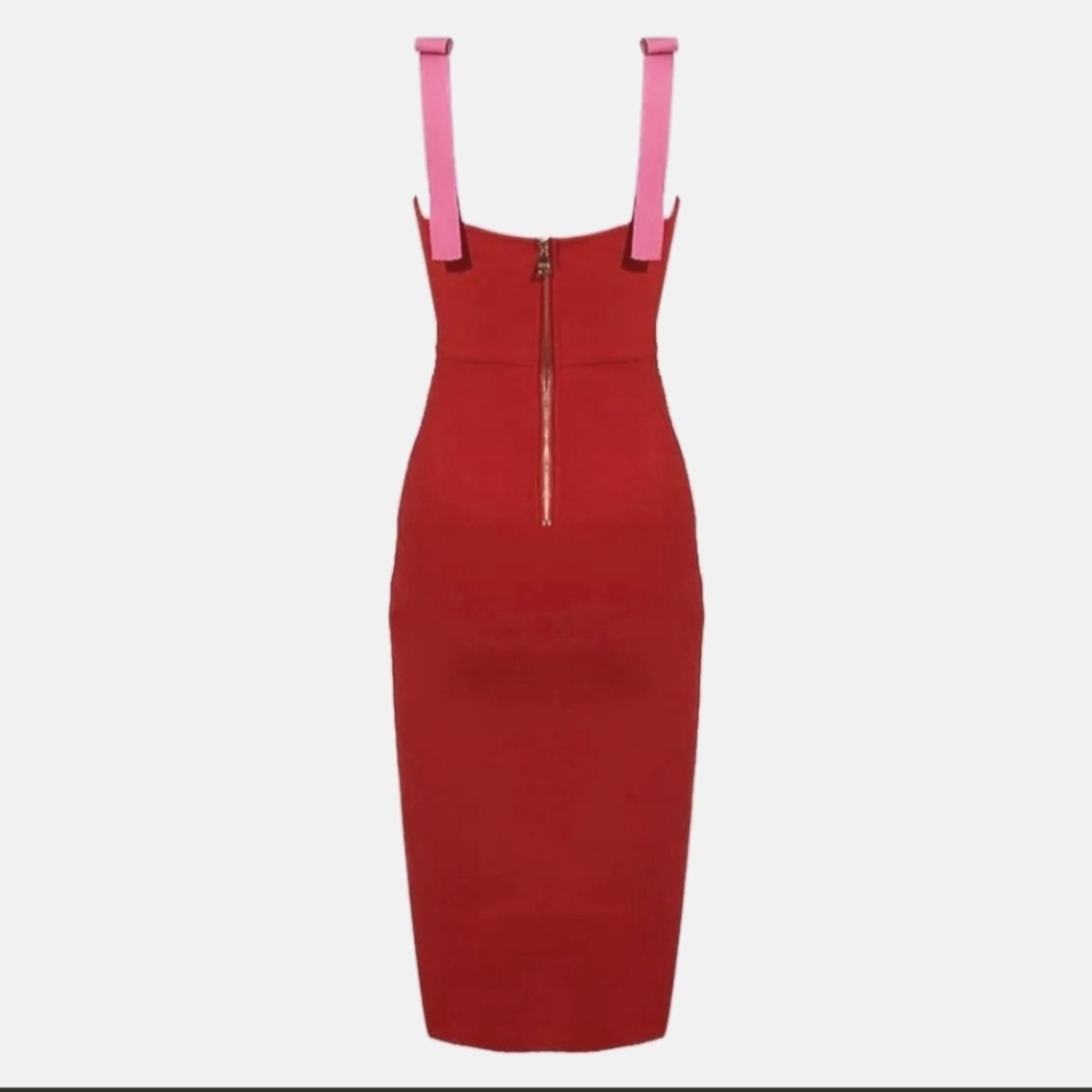 Gorgeous Color Block Bodycon Bandage Dress! - image 3